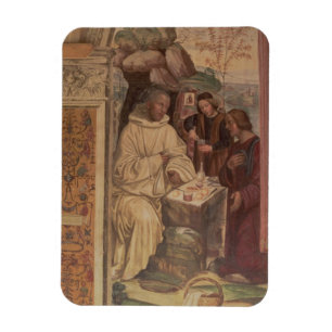Ímã St. Benedict contra uma paisagem, da vida o