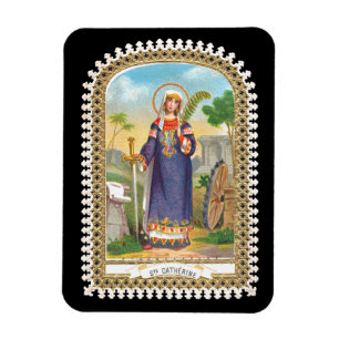 Ímã St. Catarina de Alexandria com traje egípcio