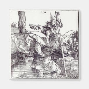 Imã St Christopher que leva o cristo infantil, 1511