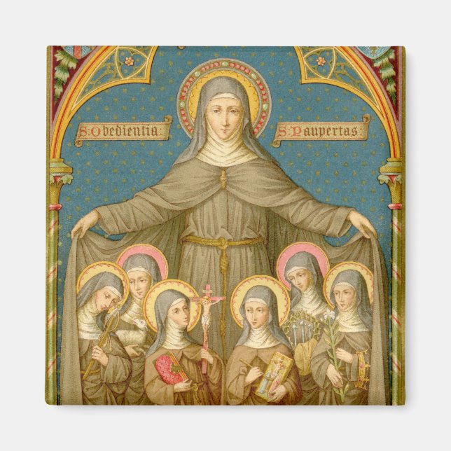 Imã St. Clara de Assis & Freiras (SAU 027) (Frente)