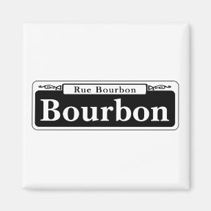 Imã St. de Bourbon, sinal de rua de Nova Orleães