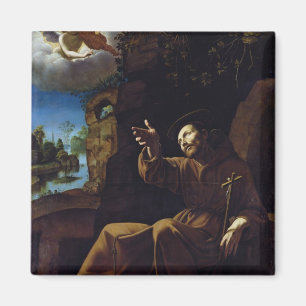 Imã St Francis de Assisi consolou por um anjo