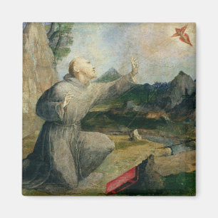 Imã St Francis de Assisi que recebe os Stigmata