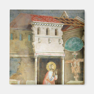 Imã St Francis que Praying na igreja de San