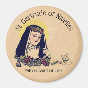 Imã St. Gertrudes do santo padroeiro de Nivelles dos