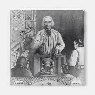 Imã St. Jean-Marie Vianney que preaching, século XIX