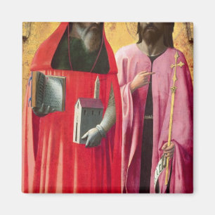 Imã St Jerome e St John o baptista, c.1428-29