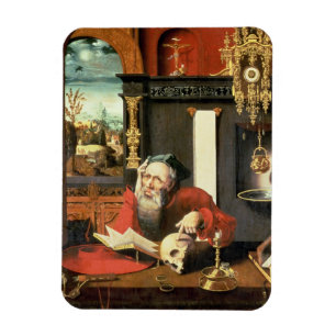 Ímã St Jerome em seu estudo