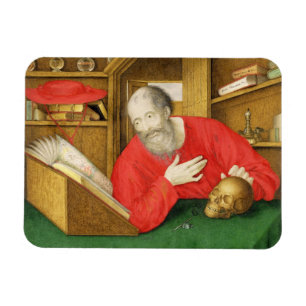 Ímã St Jerome em seu estudo, 1650 (bodycolour e w/c