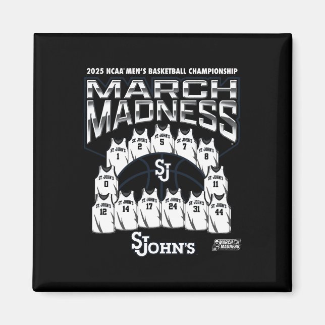 Imã St. John's March Madness 2025 Men's Sketll Nil  (Frente)