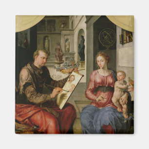 Imã St Luke que pinta o Virgin, c.1545