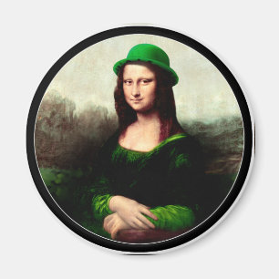 Imã St. Patrick's Day Mona Lisa