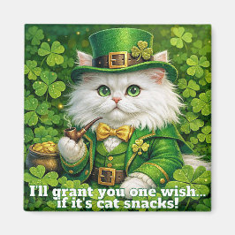 Imã St. Patrick's Day Silly Cat Leprechaun Magnet