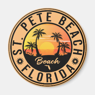 Imã St. Pete Beach Florida Souvenir Vintage Travel