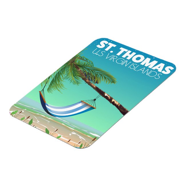 Ímã St Thomas Ilhas Virgens Americanas. (Left Side)