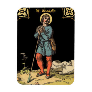 Ímã St. Wendelin Pastoreando Ovelhas