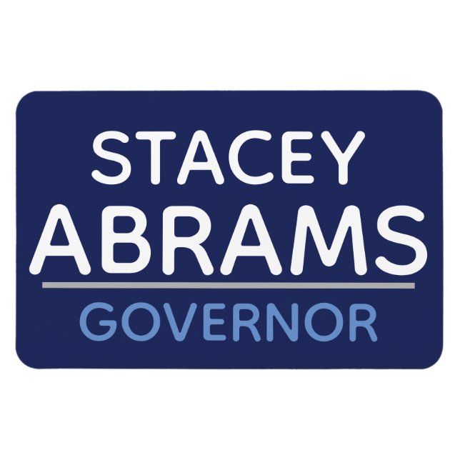 Ímã Stacey Abrams para magneta de GOVERNADOR GA :) (Horizontal)