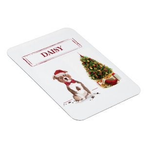 Ímã Staffordshire Bull Terrier Cachorro Natal Divertid