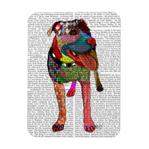 Ímã Staffordshire Bull Terrier - Patchwork