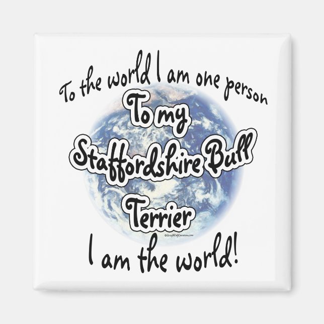 Imã Staffordshire Terrier World 2 - Magnet (Frente)