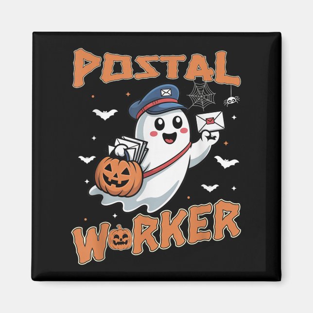 Imã Stal Worker Pumpkin Rua Office Funcionarios Ghost  (Frente)