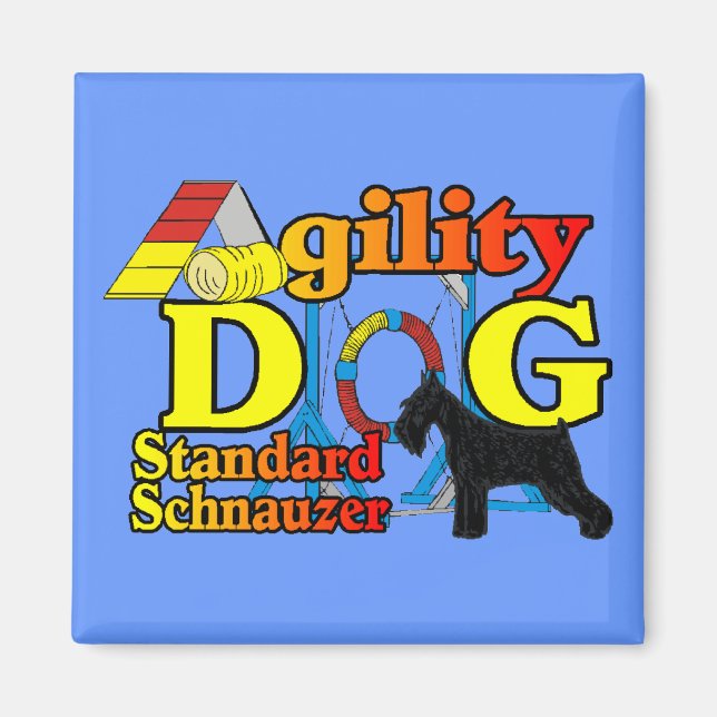 Imã Standard_Schnauzer_Agilidade (Frente)