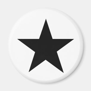 Imã Star Black O MUSEUM Zazzle Dons