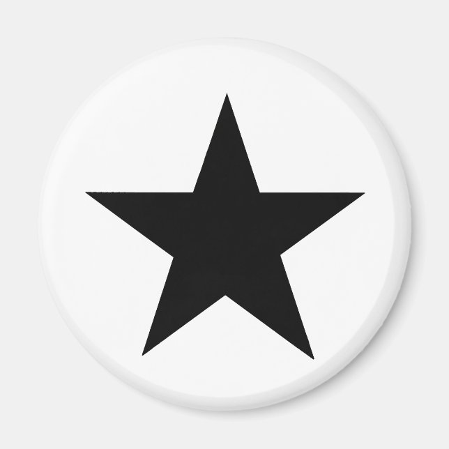 Imã Star Black O MUSEUM Zazzle Dons (Frente)