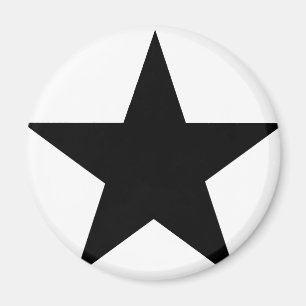 Imã Star Black O MUSEUM Zazzle Dons