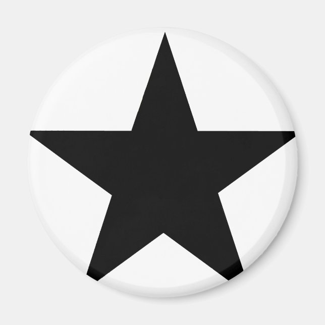 Imã Star Black O MUSEUM Zazzle Dons (Frente)