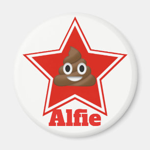 Imã Star Emoji Poo Personalizado