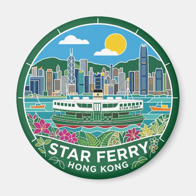 Imã Star Ferry Hong Kong (Frente)