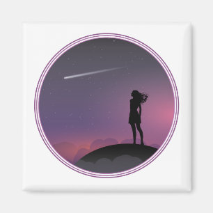Imã Star Gazing Girl