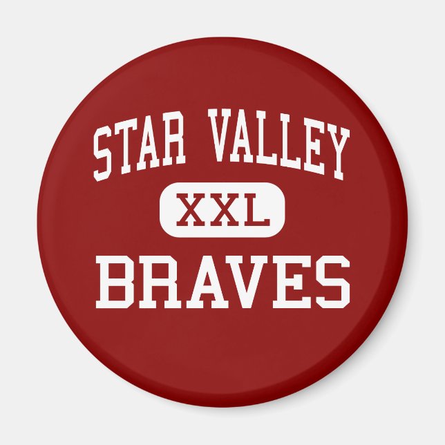 Imã Star Valley - Braves - Segundo grau - Afton Wyomin (Frente)