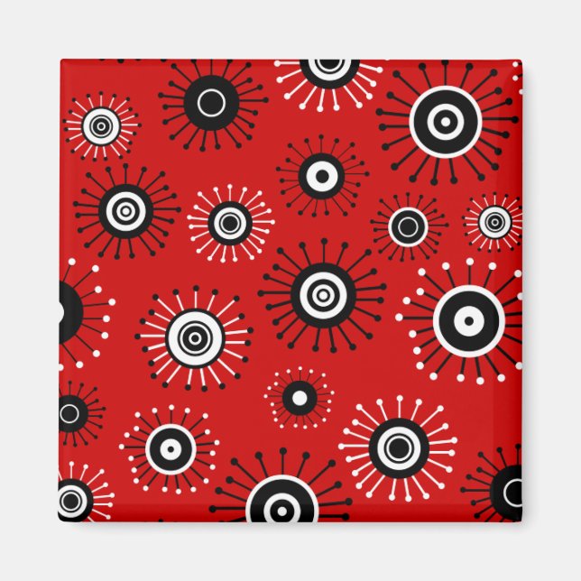 Imã Starburst de Mod Retro (Frente)