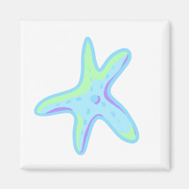 Imã Starfish - Estrela do Mar nas Cores do Pastel