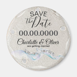 Imã Starfish Gem Wedding Save the Date Magnet