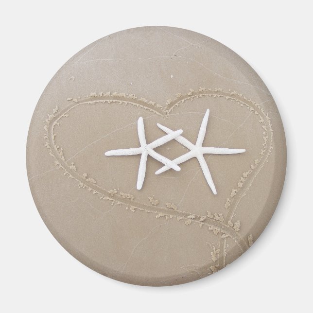 Imã Starfish no coração (Frente)