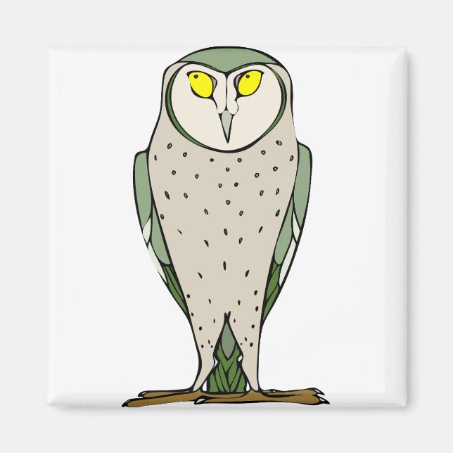 Imã Staring Owl (Frente)