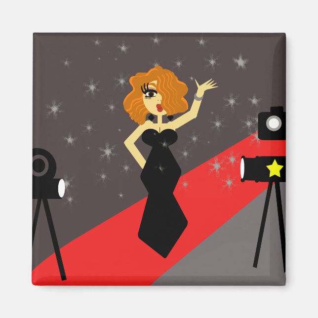 Imã Starlet Hollywood Diva Magnet (Frente)