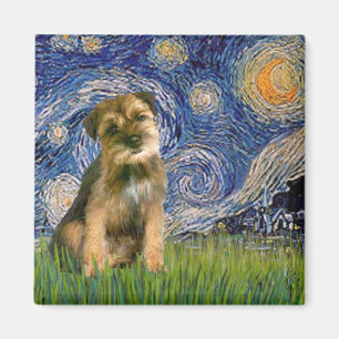 Imã Starry Night - Border Terrier #1