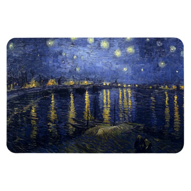 Ímã Starry Night Over the Rhone (Horizontal)