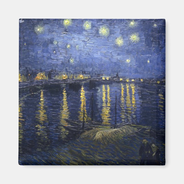 Imã Starry Night Over the Rhône (Frente)