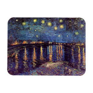 Ímã Starry Night Over the Rhone, por Vincent van Gogh