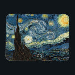 Ímã Starry Night por Van Gogh<br><div class="desc">Vincent Van Gogh está na noite estelar. 1889 Óleo na Canvas. Museu de Arte Moderna,  Nova Iorque</div>