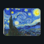 Ímã Starry Night por Vincent van Gogh<br><div class="desc">Starry Night por Vincent van Gogh</div>