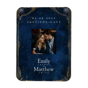Ímã Starry Night Romance Casamento Salve A Data