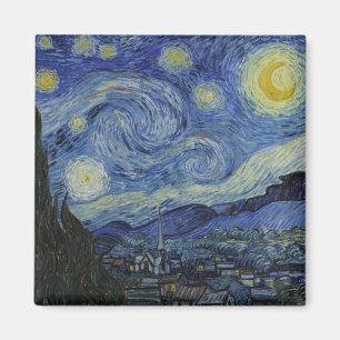 Imã Starry Night & Van Gogh / famosa arte vintage