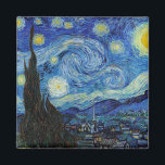 Imã Starry Night, Vincent van Gogh<br><div class="desc">Vincent Willem van Gogh (30 de março de 1853 - 29 de julho de 1890) foi um pintor holandês impressionista poste que se encontra entre as figuras mais famosas e influentes da história da arte ocidental. Em pouco mais de uma década, criou cerca de 2.100 trabalhos de arte, incluindo cerca...</div>