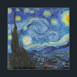 Imã Starry Night, Vincent van Gogh<br><div class="desc">Vincent Willem van Gogh (30 de março de 1853 - 29 de julho de 1890) foi um pintor holandês impressionista poste que se encontra entre as figuras mais famosas e influentes da história da arte ocidental. Em pouco mais de uma década, criou cerca de 2.100 trabalhos de arte, incluindo cerca...</div>